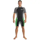 Abysstar Surf 2.5 Mm Short Sleeve Shorty Met Rits Aan De Voorkant