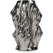 SP Collection Vaas 20x20xH28,5cm satin silver Vea