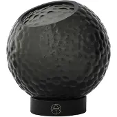 AYTM Globe Bubbles Vaas met Standaard Black | Ø 17