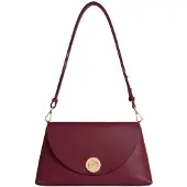 Coccinelle Leren schoudertas Nikla Handbag Double Grainy Leather Ribes / Prune (rood)paars