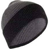 P.A.C. - Blocwul Beanie - Muts One Size, zwart/grijs