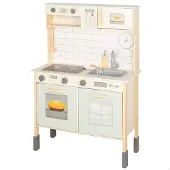 Woomax 39073 Wooden Kitchenette Educational Toy 30x68x102cm Beige Kinderen