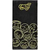 Otso Emoji Neon Faces Microfiber Towel Zwart