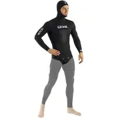 Seac Sub Black Shark Open Cell 7 Mm Spearfishing Jacket Zwart XL Man