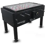 Pegasi Voetbaltafel | Forza Premium Black | Glasplaat | Cashless