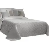 Hobby Hall VELVI Plaid 220x240cm Pastel Grijs - Decoratieve Spikkeldeken