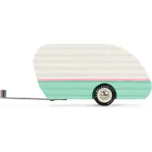 Candylab Toys houten speelgoedauto Mojave Camper Teal - Americana collectie.
