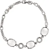 NAEMI Armband zilver / wit
