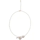 NAEMI Ketting rose-goud / transparant