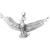 MOOYE ® - Collectie Zilveren Roofvogel in vlucht kettinghanger