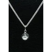 MOOYE ® - Collectie Zilveren Dobbelsteen ketting hanger - middel