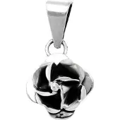 MOOYE ® - Collectie Zilveren Roos klein kettinghanger