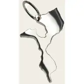 MOOYE ® - Collectie Zilveren Landkaart Mozambique ketting hanger