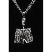 MOOYE ® - Collectie Zilveren Korte broek hanger én bedel