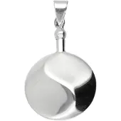 MOOYE ® - Collectie Zilveren Ashanger Yin Yang ketting hanger