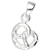 MOOYE ® - Collectie Zilveren Pretzel klein kettinghanger