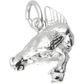 MOOYE ® - Collectie Zilveren Kip kettinghanger