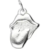 MOOYE ® - Collectie Zilveren Mond met uitgestoken tong klein kettinghanger
