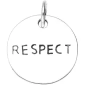 MOOYE ® - Collectie Zilveren Respect kettinghanger