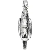 MOOYE ® - Collectie Zilveren Papegaai bewegend ketting hanger