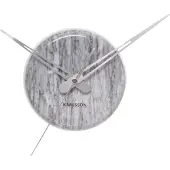 Karlsson Wandklok Marble Dot grijs -