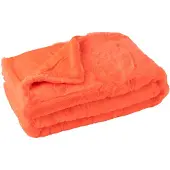 J-Line deken Cutie - polyester - fluo oranje