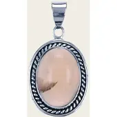 MOOYE ® - Collectie Zilveren Citrien edelsteen ovaal met kabelrand kettinghanger