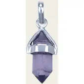 MOOYE ® - Collectie Zilveren Amethyst edelsteen met potlood vatting kettinghanger