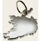 MOOYE ® - Collectie Zilveren Landkaart Ierland Zuid ketting hanger
