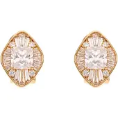 NAEMI Oorbellen goud / transparant