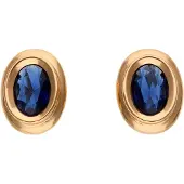 NAEMI Oorbellen blauw / goud