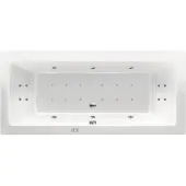 RB Xenz Society bubbelbad 180x80 cm met RB2o whirlpool elektrisch wit