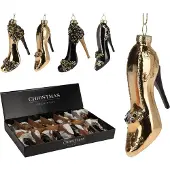 Merkloos Hanger Hakschoen 12cm Display A 12st Verschillende verschillende Glas