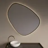 Gliss Design Spiegel Fenix met Indirecte LED Verlichting en Verwarming 120cm Mat Goud