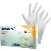 Sis , Doos à 100 stuks Wegwerphandschoenen zonder poeder Medical XL, Wit