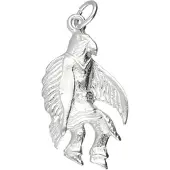 MOOYE ® - Collectie Zilveren Vogelman kettinghanger