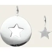 MOOYE ® - Collectie Zilveren Moeder en kind - ster kettinghanger
