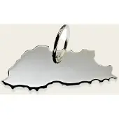MOOYE ® - Collectie Zilveren Landkaart Bhutan ketting hanger