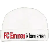 Zeeman Babymutsje met de tekst: FC Emmen ik kom eraan !