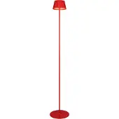 TRIO LED vloerlamp Suarez, rood, hoogte 123 cm, metaal dimbaar, rood, metaal, Modern