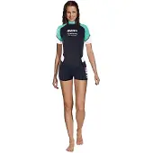 Mares Thermo Guard 0.5 Mm Woman Short Sleeve Shorty Zwart XS Vrouw