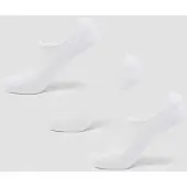 MP Unisex Invisible Socks (3 Pack) - White - UK 12-14