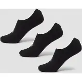 MP Unisex Invisible Socks (3 Pack) - Black - UK 9-11