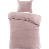 Papillon Teddy Fleece dekbedovertrek Billy - oud roze - 140x220 cm