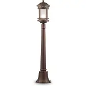 Maytoni Tuinverlichting, Salamanca Buiten Vloerlamp E27 Mastlamp Bruin IP44 Glas (E27, IP44)