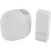 Enzo Chacon Draadloze deurbel set 300m plug-in design wit + flits - 8415101