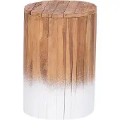 Beliani MOVAS - Bijzettafel - Lichte houtkleur - Teakhout