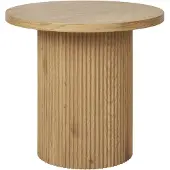 Ebuy24 - Bijzettafel Rond Naturel - 48x48x45cm - Boavista