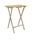 Wellhome Rechthoekige Bijzettafel Met Olieafwerking 48x35x64 Cm