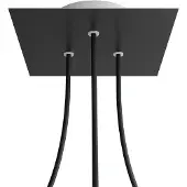 Creative Cables Kroq203tf103 Rose-one Square Mat Zwart Rozenset